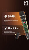 Live Streaming Microphone with Built-in DSP Sound Card