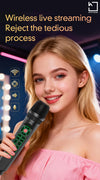 Live Streaming Microphone with Built-in DSP Sound Card